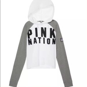 Victoria Secret Pink cropped hoodie